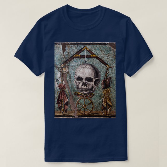 POMPEII COLLECTION MEMENTO MORI SKULL BUTTERFLY AN T-Shirt (Design Front)