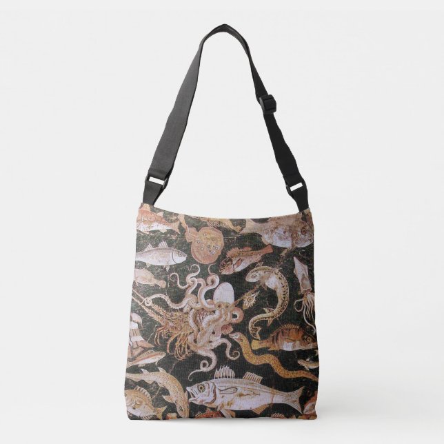 POMPEII COLLECTION / OCEAN - SEA LIFE SCENE CROSSBODY BAG (Front)