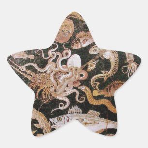 POMPEII COLLECTION / OCEAN - SEA LIFE SCENE Star Sticker