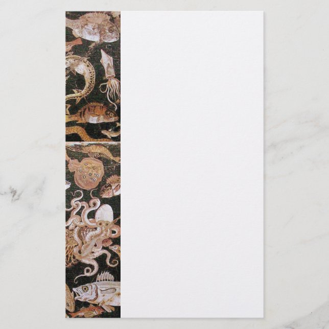 POMPEII COLLECTION / OCEAN - SEA LIFE SCENE STATIONERY (Front)