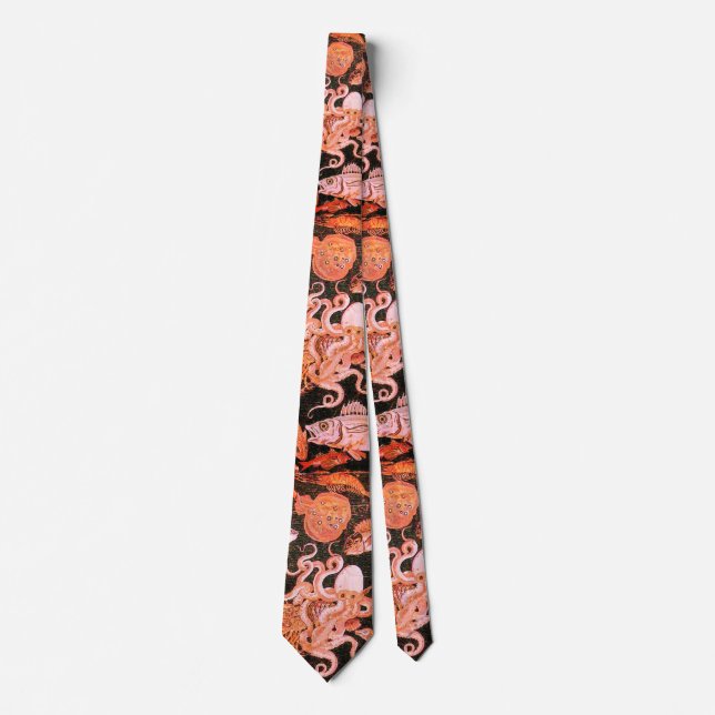POMPEII COLLECTION / OCEAN - SEA LIFE SCENE TIE (Front)