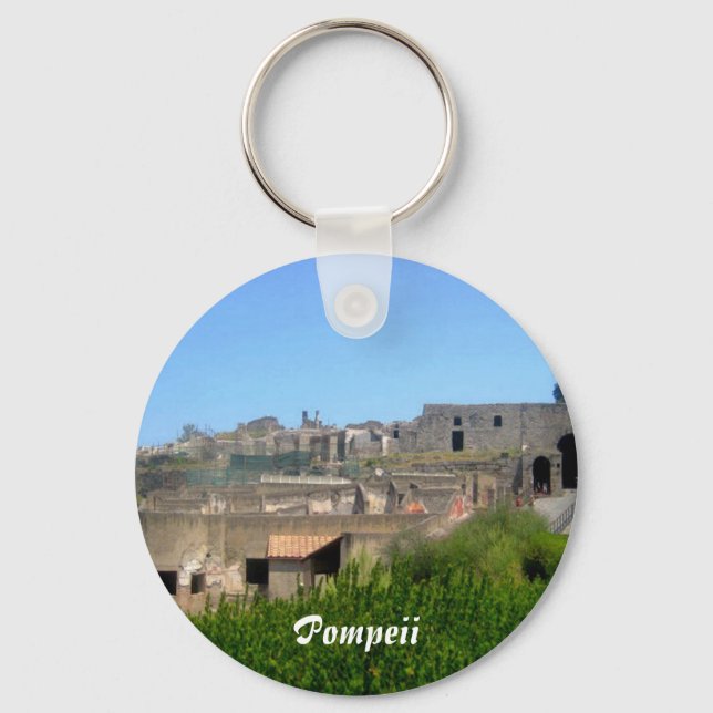 Pompeii Italy Key Ring (Front)