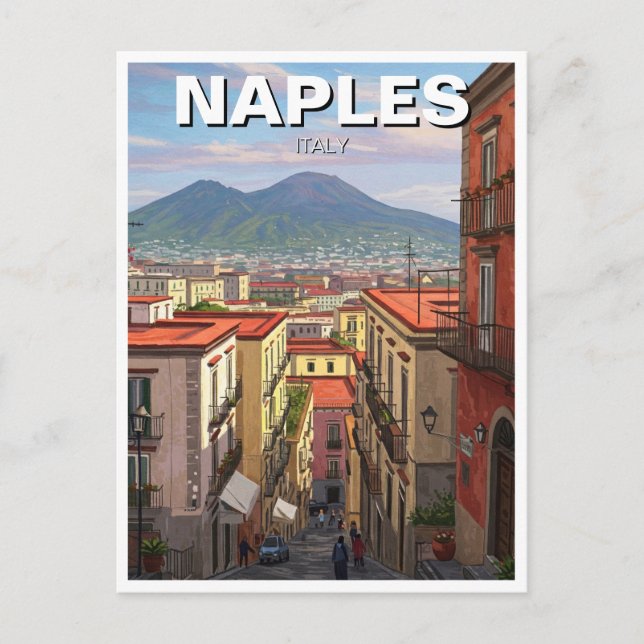Pompeii Italy Mount Vesuvius Travel Postcard (Front)