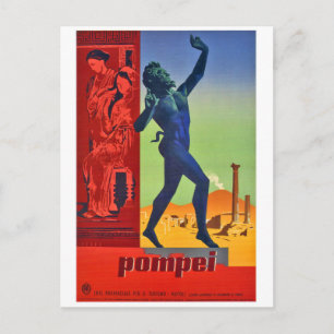 Pompeii Sculptures and Art, Naples, Italy Postcard