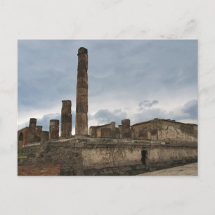 Pompeii - The remaining columns of ancient temple Postcard