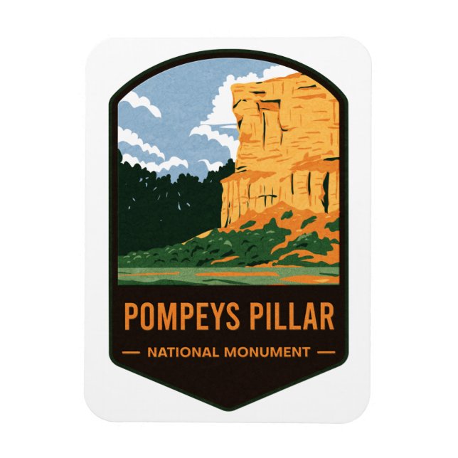 Pompeys Pillar National Monument Magnet (Vertical)