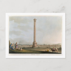 Pompey's Pillar, plate 14 from 'Views in Egypt', e Postcard