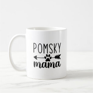 Pomsky Mama Funny Pomsky Dog Mum Coffee Mug