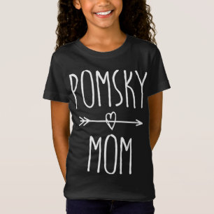 Pomsky Mum Cute Pomeranian Husky Dog Lover Gift T-Shirt