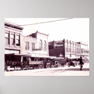 Ponca City Oklahoma circa 1930 Poster
