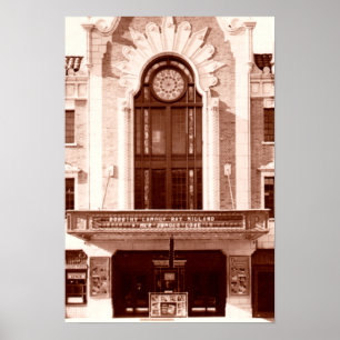 Ponca City Oklahoma Poncan Theatre 1938 Poster