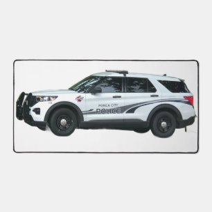 Ponca City police cruiser Desk Mat