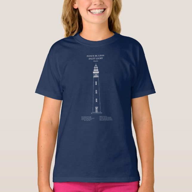 Ponce de Leon Inlet Lighthouse – Florida - AD T-Shirt (Front)