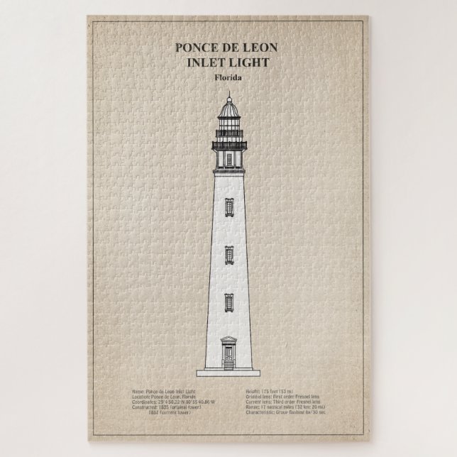 Ponce de Leon Inlet Lighthouse - Florida - SBD Jigsaw Puzzle (Vertical)