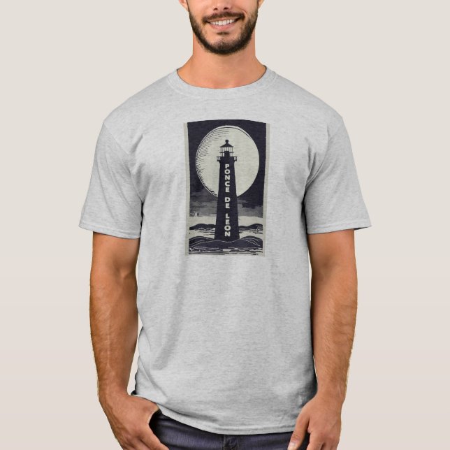 Ponce De Leon Lighthouse Moon T-Shirt (Front)