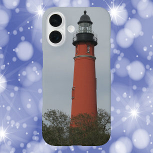 Ponce Inlet Lighthouse Above the Trees Photo iPhone 16 Case