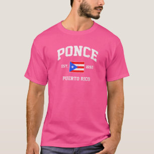 Ponce Puerto Rico Vintage Boricua Flag Athletic St T-Shirt