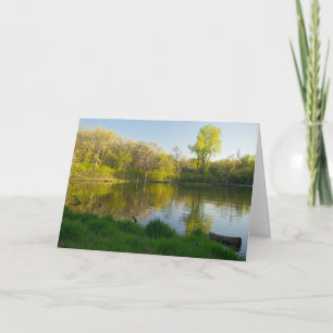 Pond and Lush Forest of Battle Creek Park Card
