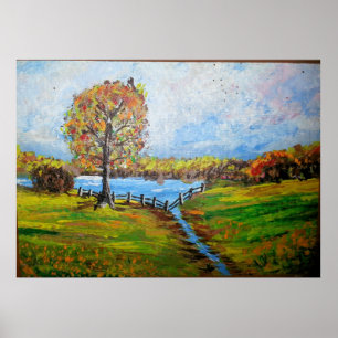 Pond and Tree, Abita Springs Poster