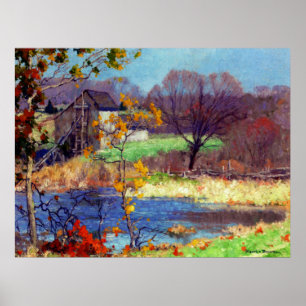 Pond at Old Lyme, Connecticut Poster