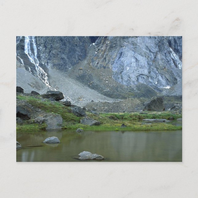 Pond beneath Mount Thor on Baffin Island, NWT, Can Postcard (Front)