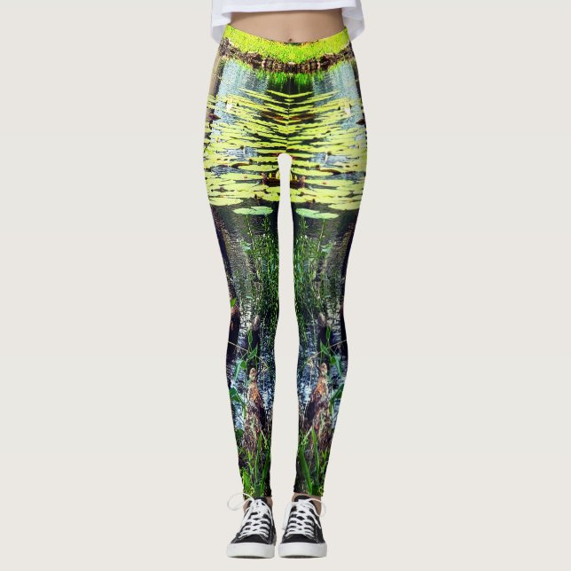  Pond Camouflage Look Pneumatophores Leggings (Front)