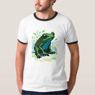 Pond Frog Illustration T-Shirt