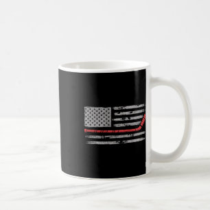 Pond Hockey American Flag Shinney  Coffee Mug