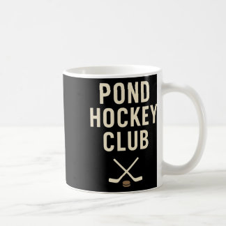 Pond Hockey Club Crossed Sticks Outdoor Winter Ice Coffee Mug
