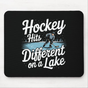 Pond Hockey Hits Different On A Lake Shinny Mouse Pad