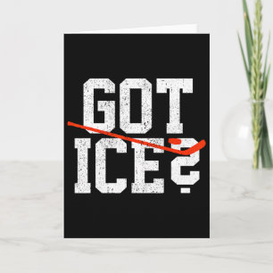 Pond Hockey Player Got Ice Shinny Card