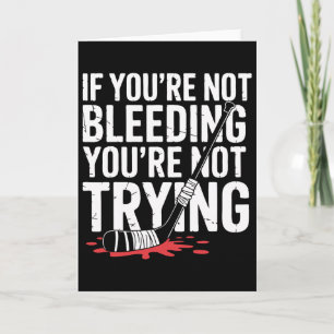 Pond Hockey Player Hard Shinny  Card