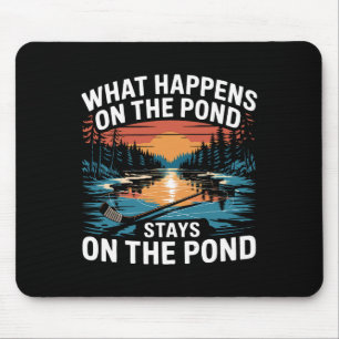 Pond Hockey Player Shinny (1)  Mouse Pad
