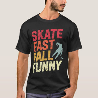 Pond Hockey Player Skate Fast Shinny (1)  T-Shirt