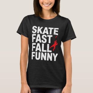 Pond Hockey Player Skate Fast Shinny T-Shirt
