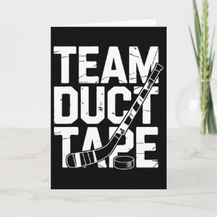 Pond Hockey Team Duct Tape Shinny  Card