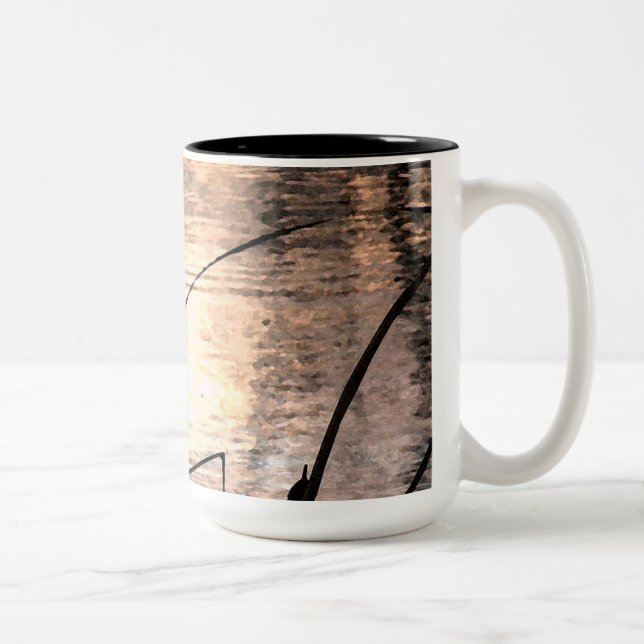 Pond Impressions Two-Tone Coffee Mug (Right)