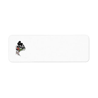 Pond Koi Silhouette art address label