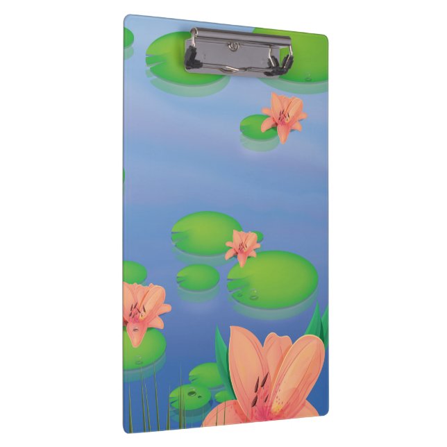 Pond Lilly Leafs Clipboard (Right)