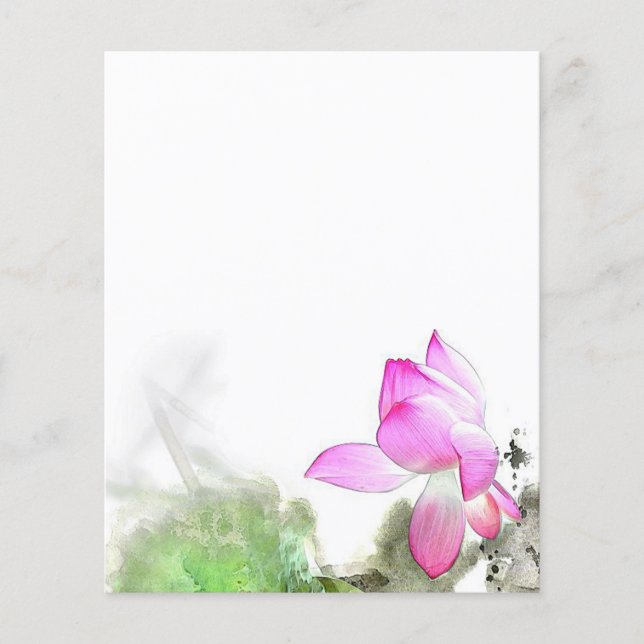 POND LOTUS l Chinese Brush Painting Art (Front)