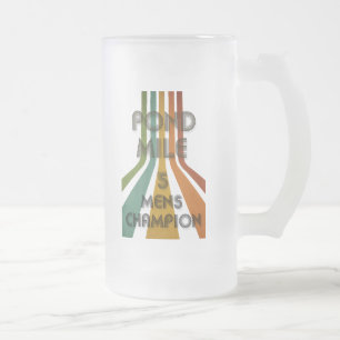 Pond Mile 5 Retro Men's Champion Frosted Glass Beer Mug