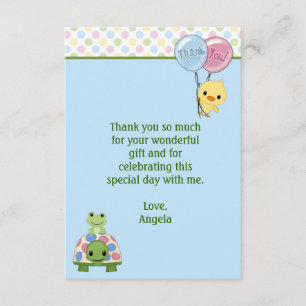 Pond Pals Duck Thank You Note 3.5"x5" (FLAT)