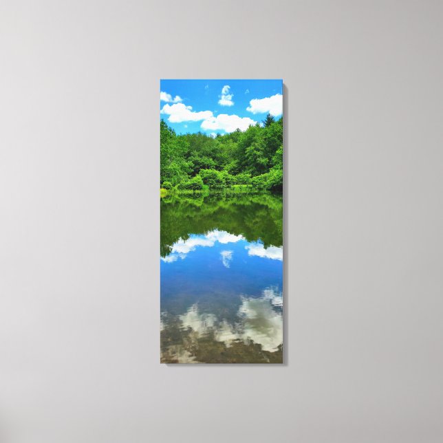 Pond Reflection Canvas Print (Front)