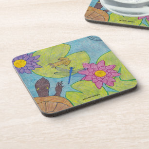 Pond Scene - Plastic Coaster