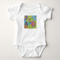 Pond Scene (white) - Baby Bodysuit