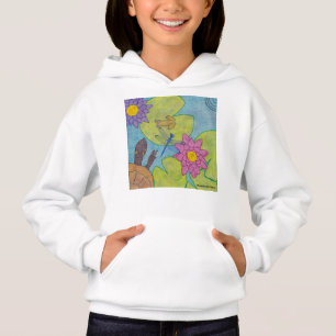 Pond Scene (white) - Girl's Hoodie