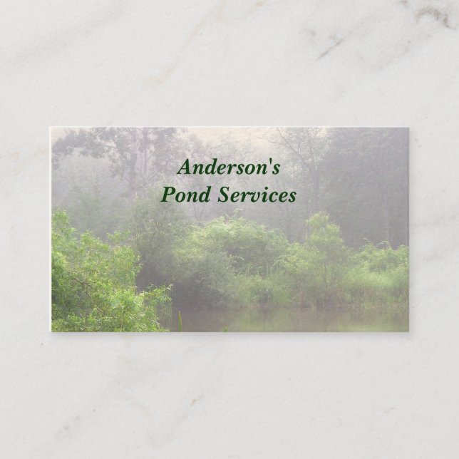 Pond Services Business Card (Front)