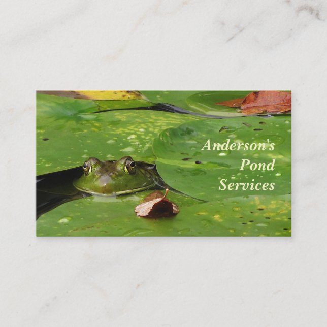 Pond Services Business Card (Front)