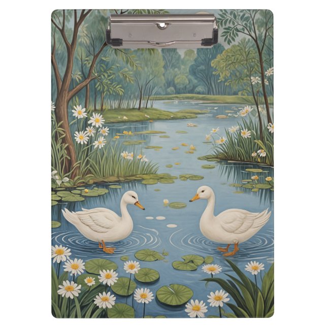 Pondside Tranquility Clipboard (Front)
