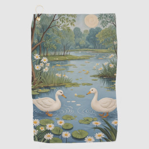 Pondside Tranquility Golf Towel